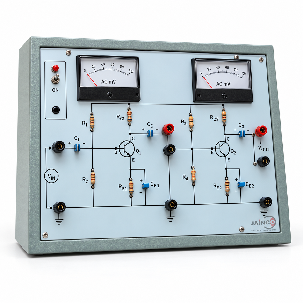 RC Coupled with Inbuilt Two AC Millivoltmeter